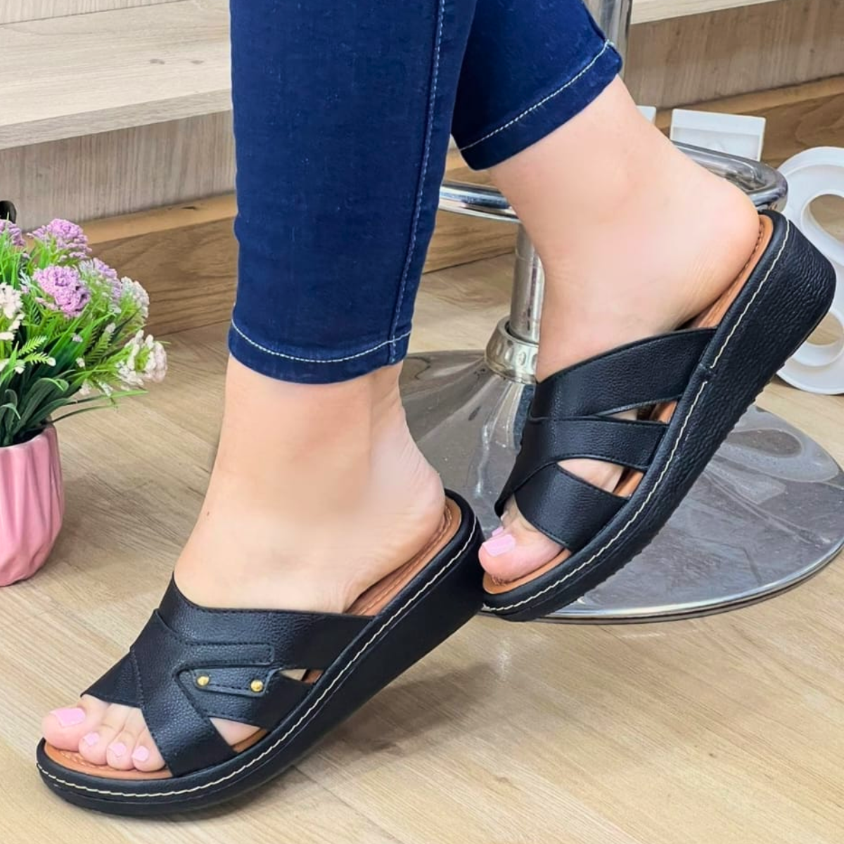 calzado sandalia romulo para mujer color negro Comprar en tienda onlineshoppingcenterg Colombia centro de compras en linea osc1